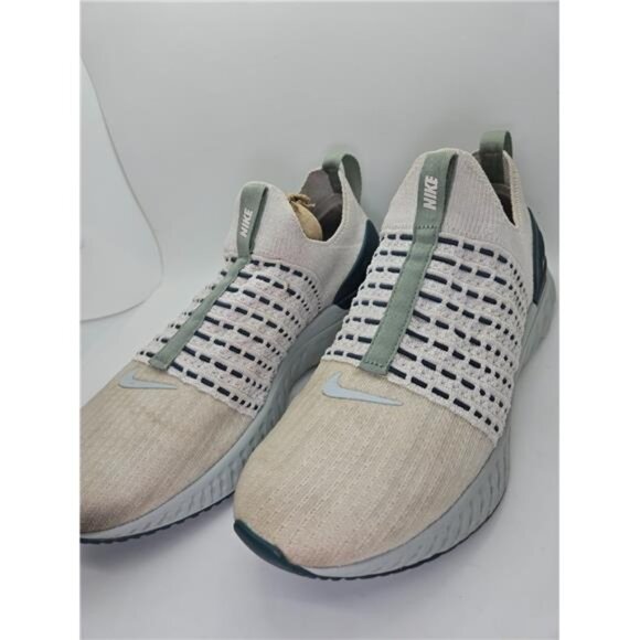 Nike React Phantom Run Flyknit 2 Shoes Womens 11.5 Platinum Tint Running Sneaker - Picture 4 of 8